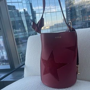 Arno Italian Calf Leather Bucket Bag